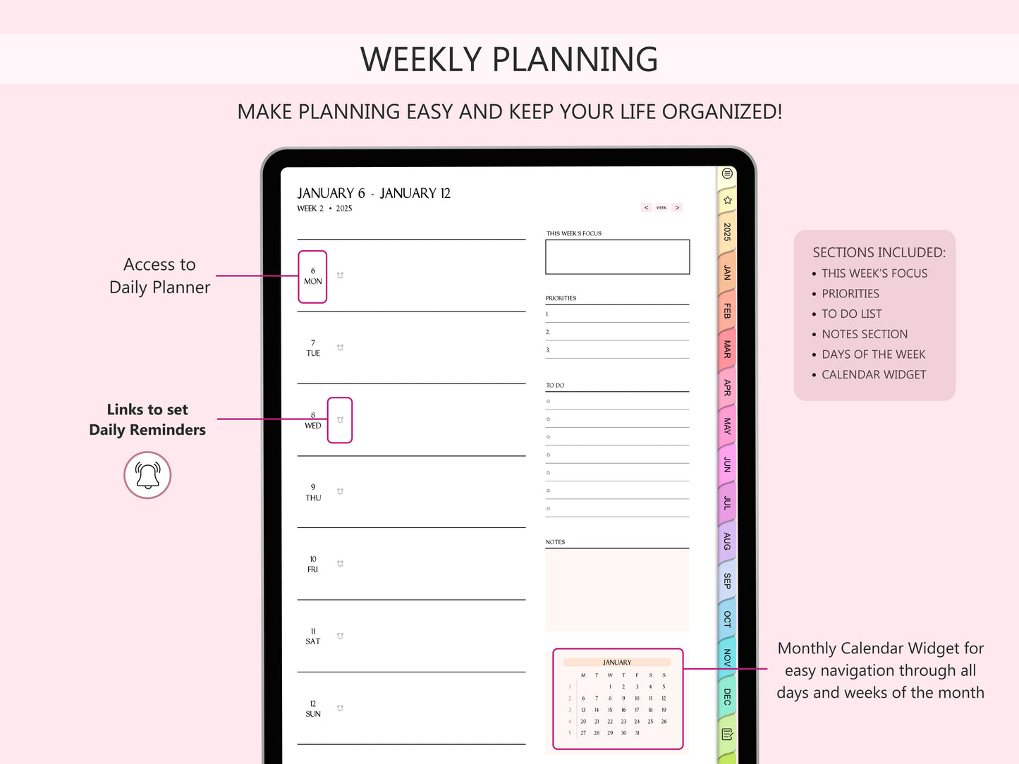 Planner Digital 2025 (Versión Inglés)