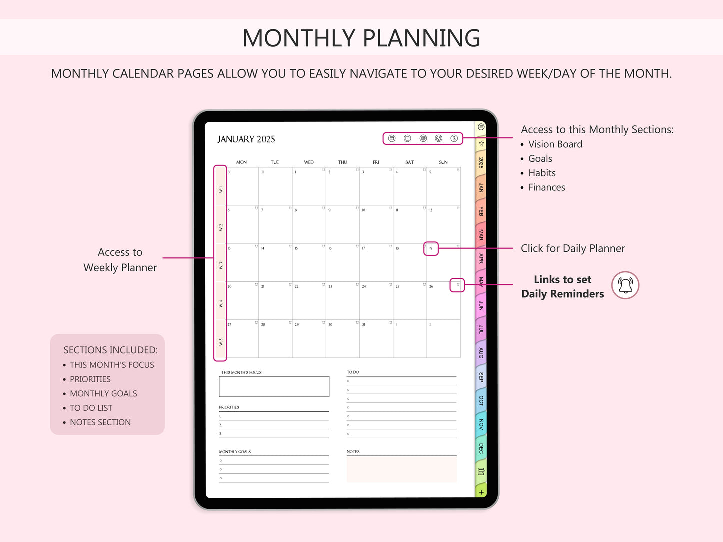 Planner Digital 2025 (Versión Inglés)