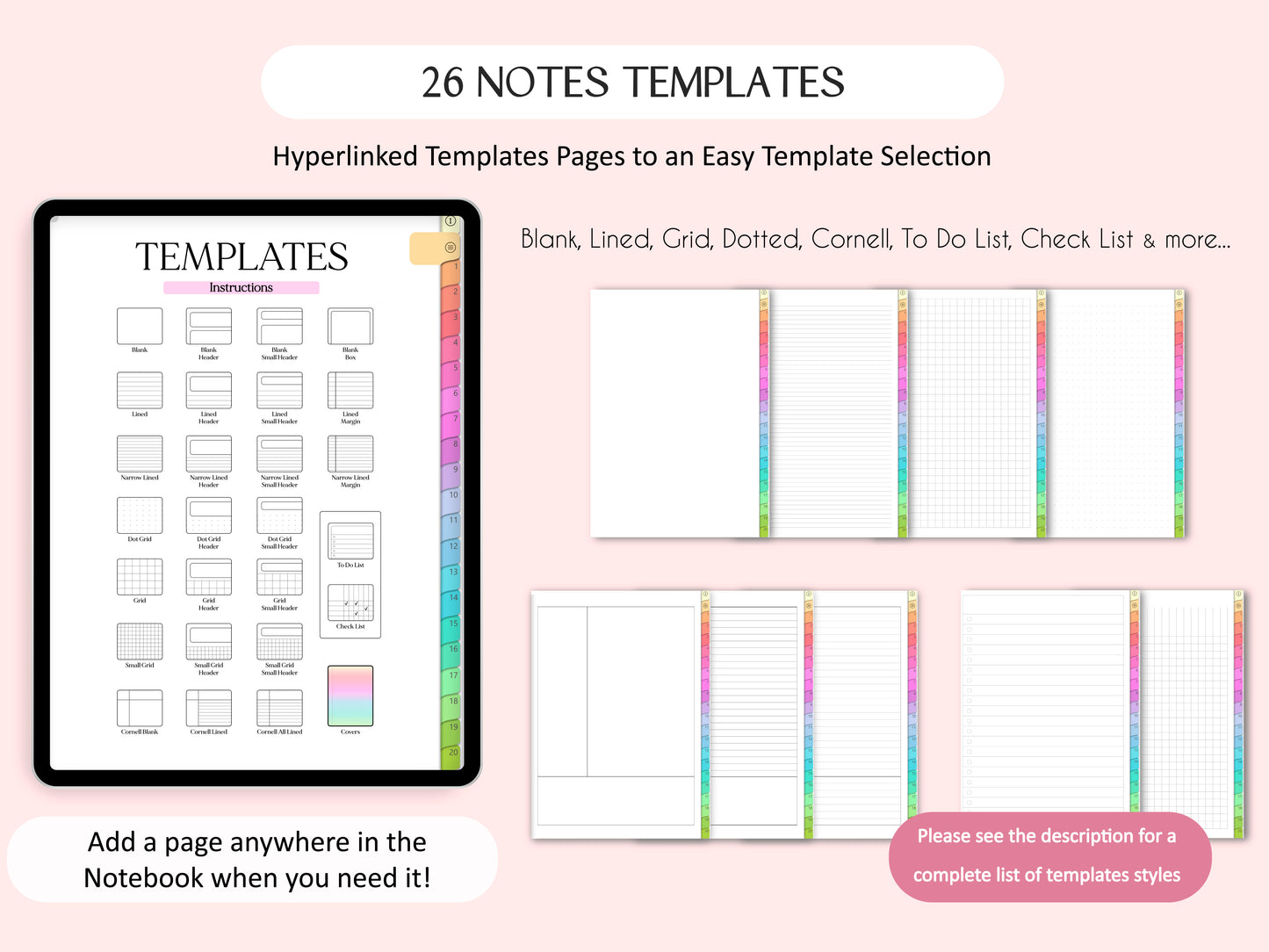 Libreta Digital 20 Secciones + Digital Stickers Notes