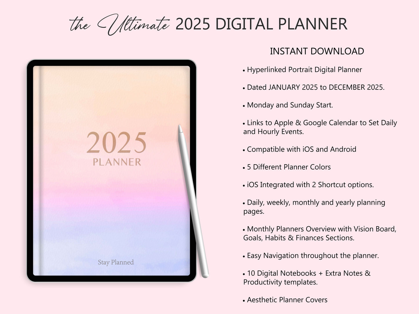 Planner Digital 2025 (Versión Inglés)
