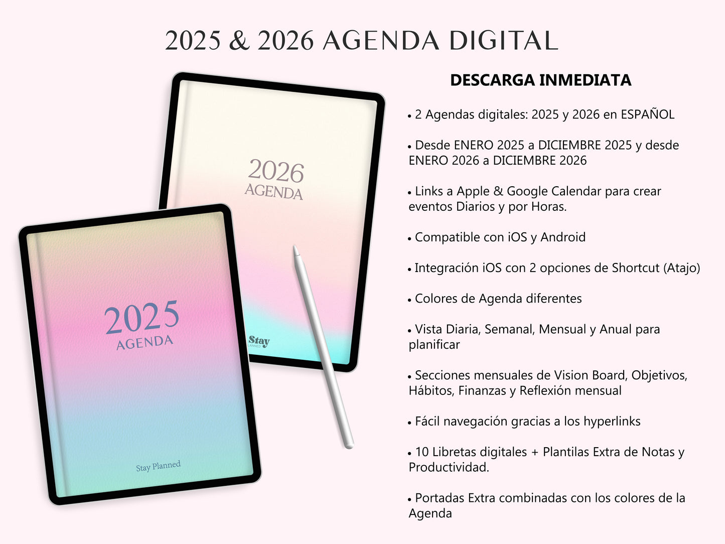 PACK Agenda Digital 2025 + 2026 (Español)
