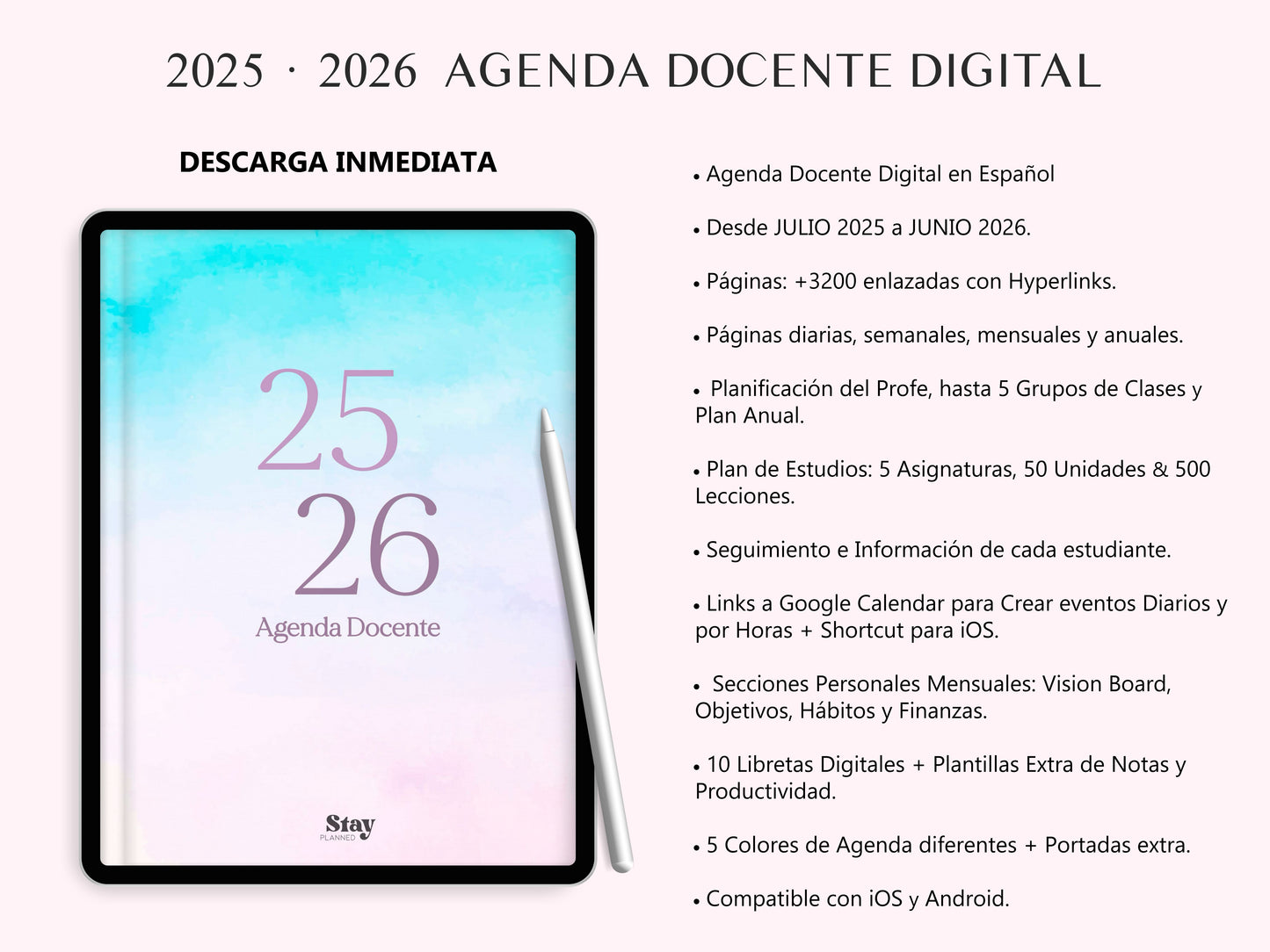 Agenda Docente 2025 - 2026 Digital (ESPAÑOL)