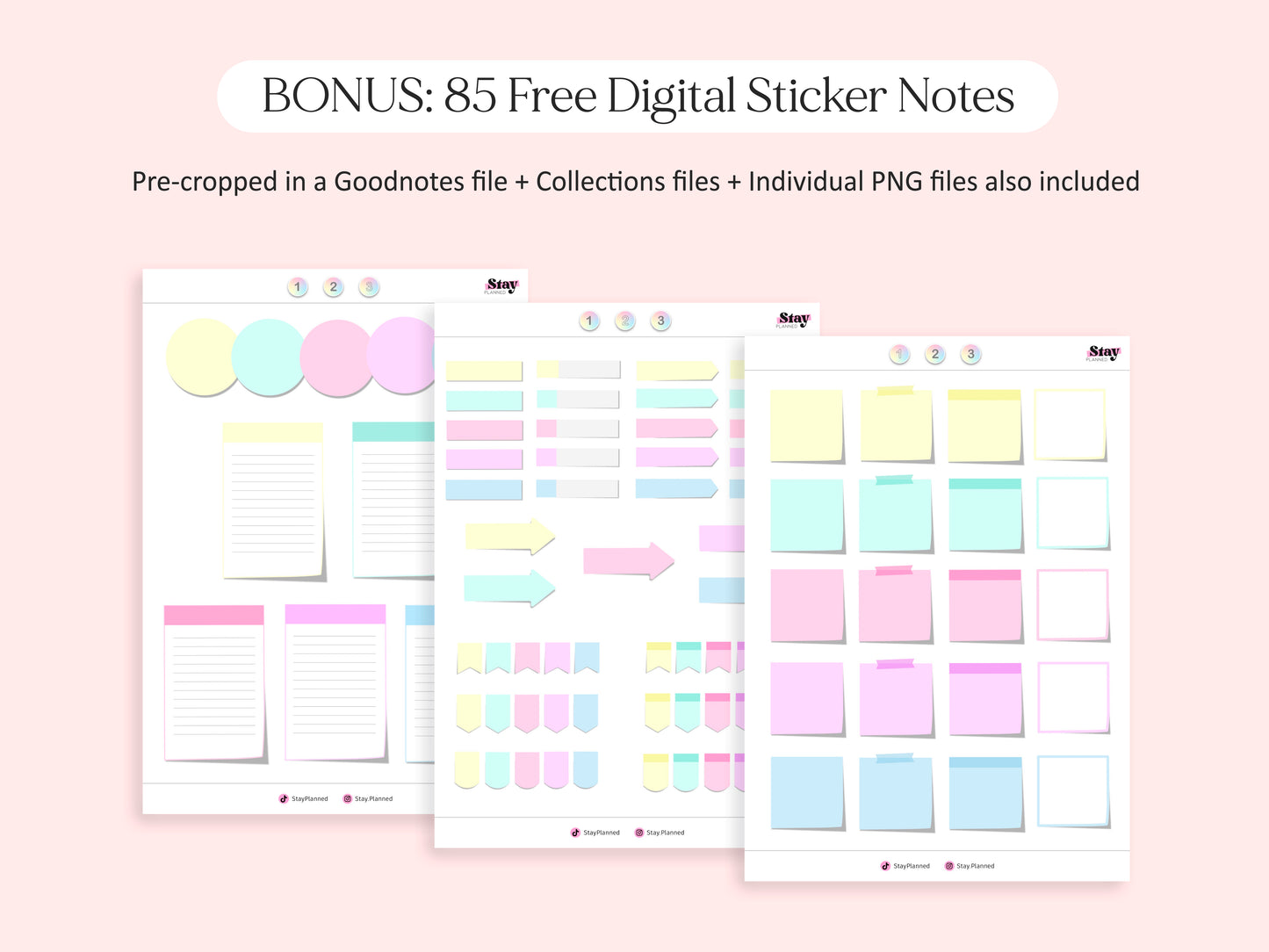 Libreta Digital 20 Secciones + Digital Stickers Notes