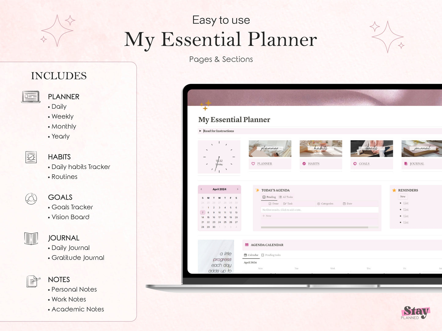 My Essential Planner ✦ Plantilla Notion ✦ Eleva tu Productividad
