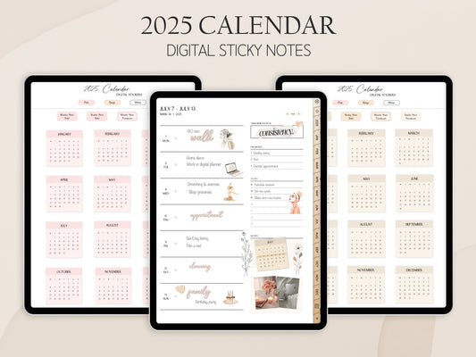 Calendar Stickers 2025