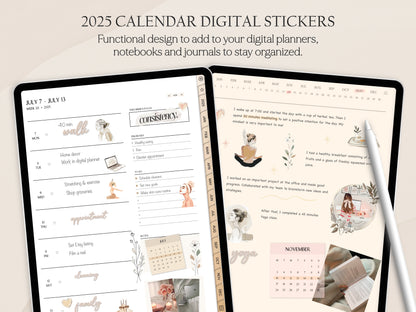 Calendar Stickers 2025
