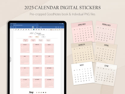 Calendar Stickers 2025