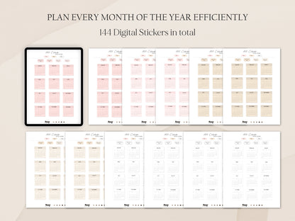 Calendar Stickers 2025