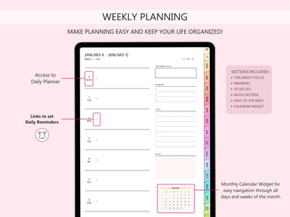Planner Digital 2025 (Versión Inglés)