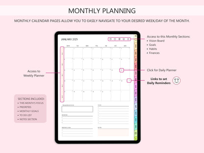 Planner Digital 2025 (Versión Inglés)