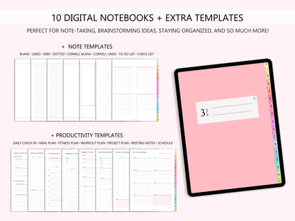 BUNDLE Digital Planner 2025 + 2026 (Inglés)