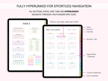 BUNDLE Digital Planner 2025 + 2026 (Inglés)