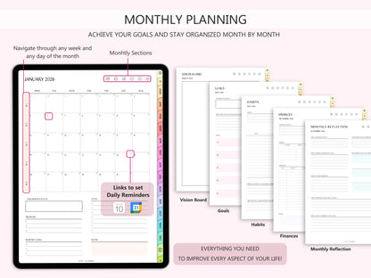 BUNDLE Digital Planner 2025 + 2026 (Inglés)
