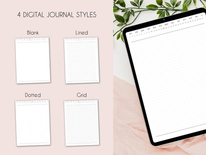 Daily Journal + Watercolor & Gold Stickers