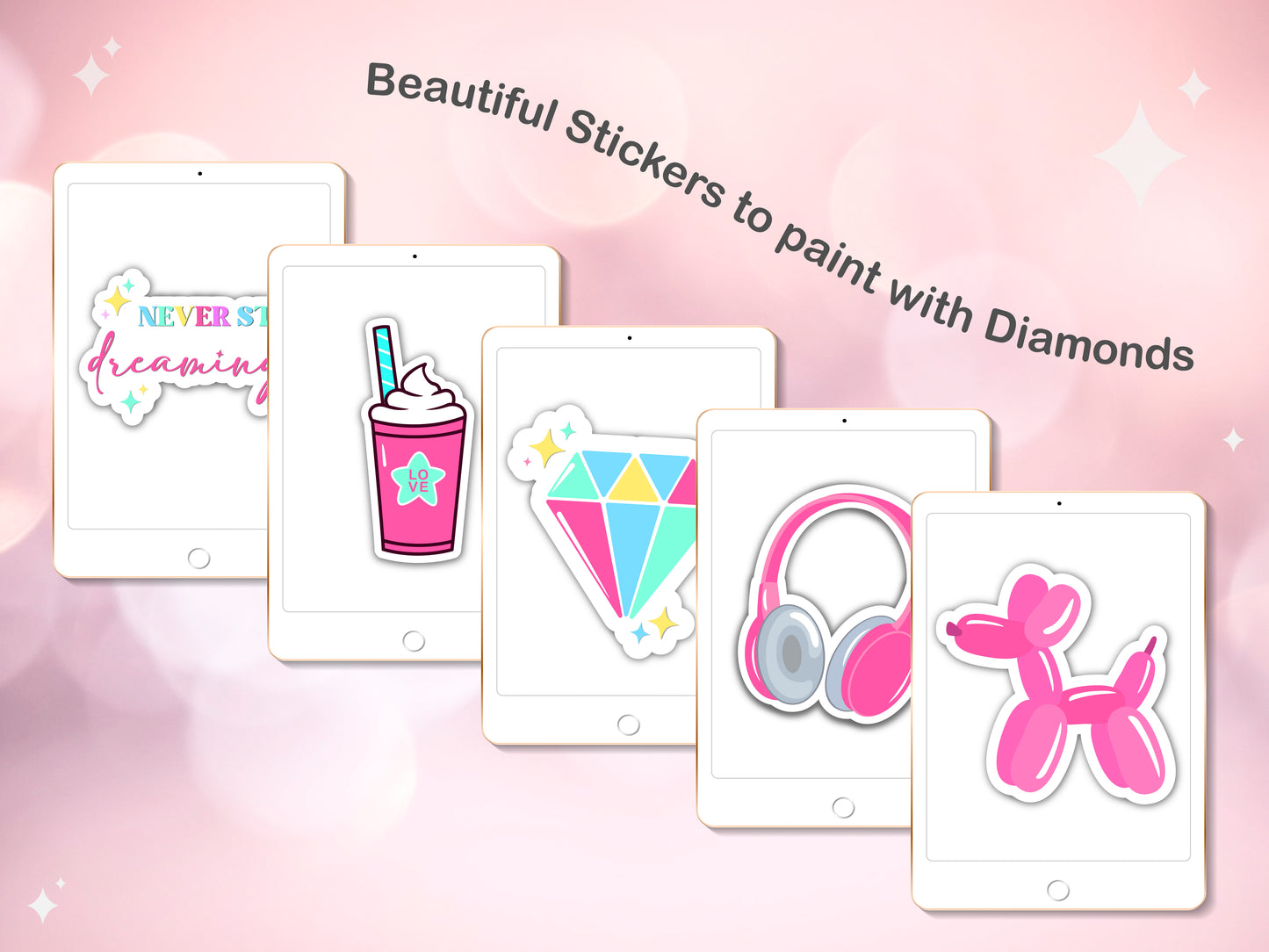 Digital Diamond Painting Stickers