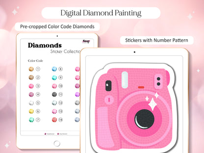 Digital Diamond Painting Stickers