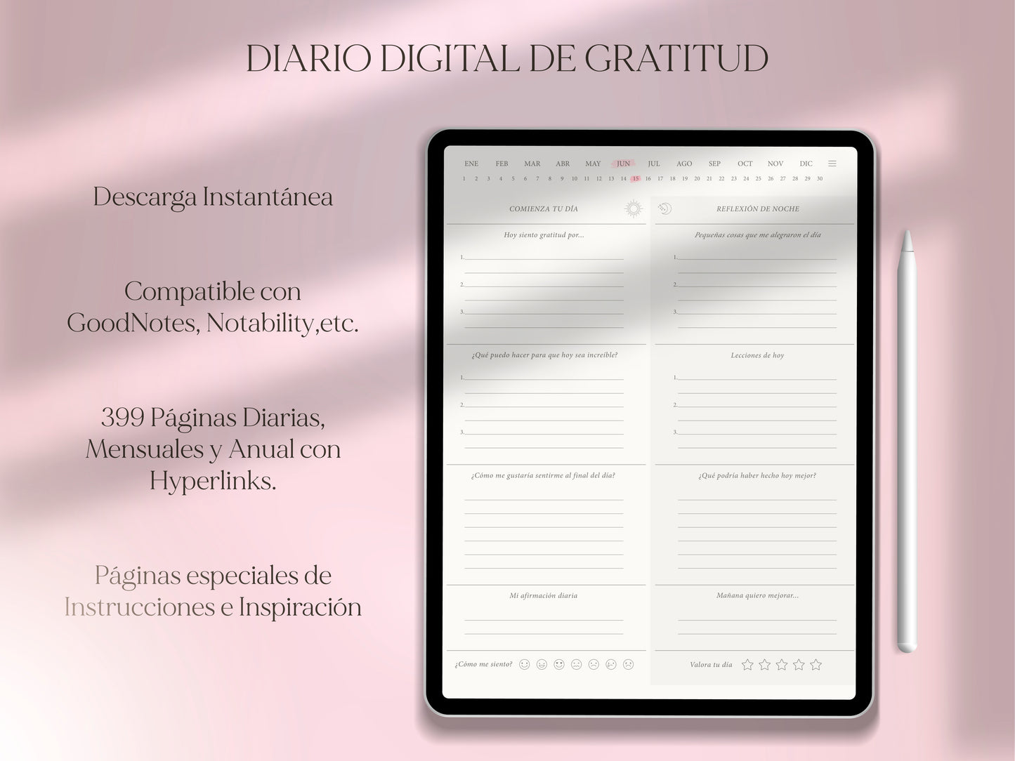 Diario de Gratitud Digital en Español