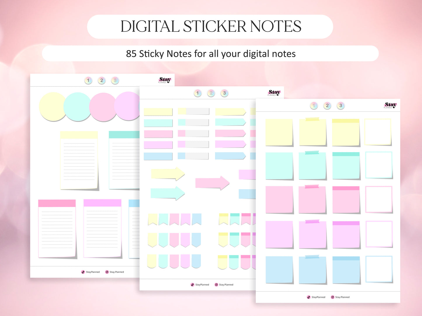 Digital Stickers Notes