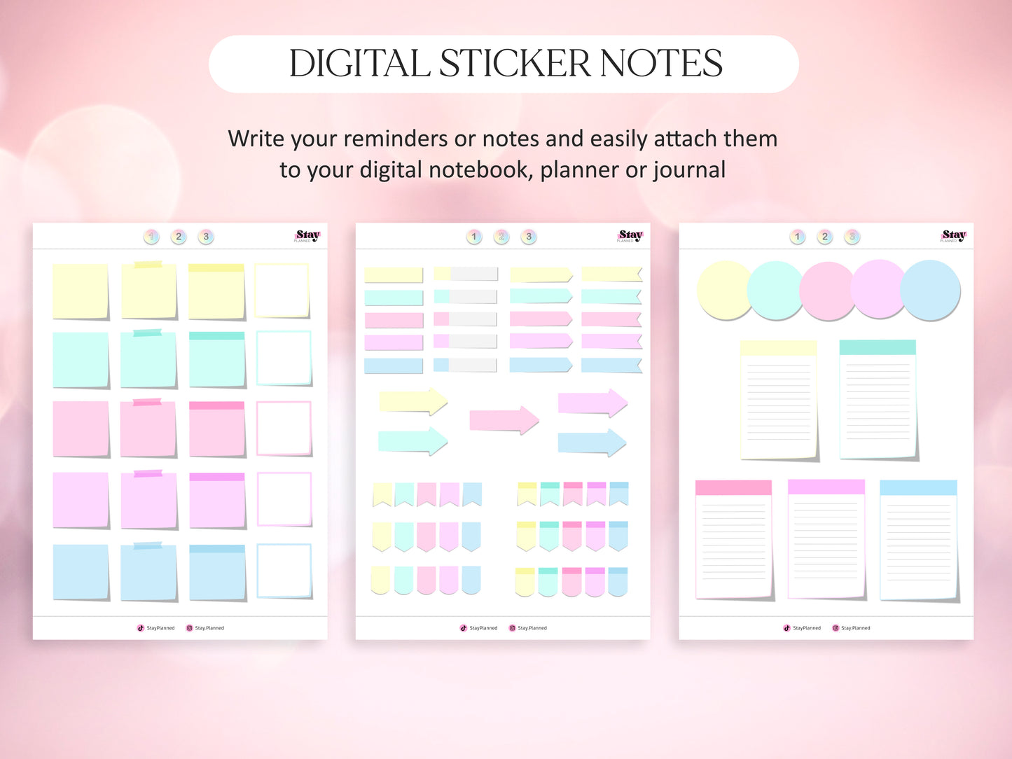 Digital Stickers Notes