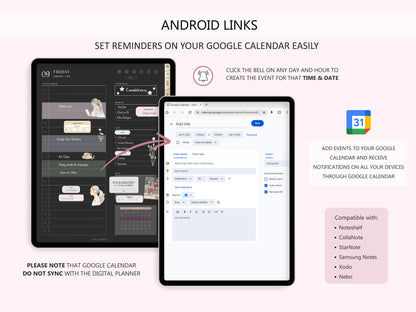 2026 Agenda Digital Modo Oscuro (Inglés)