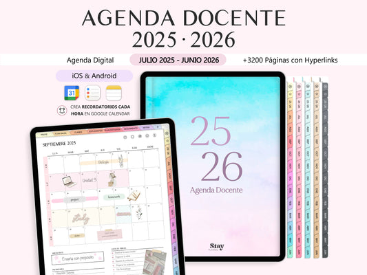 Agenda Docente 2025 - 2026 Digital (ESPAÑOL)