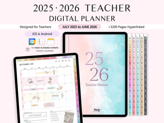 Teacher Digital Planner 2025 - 2026 (INGLÉS)