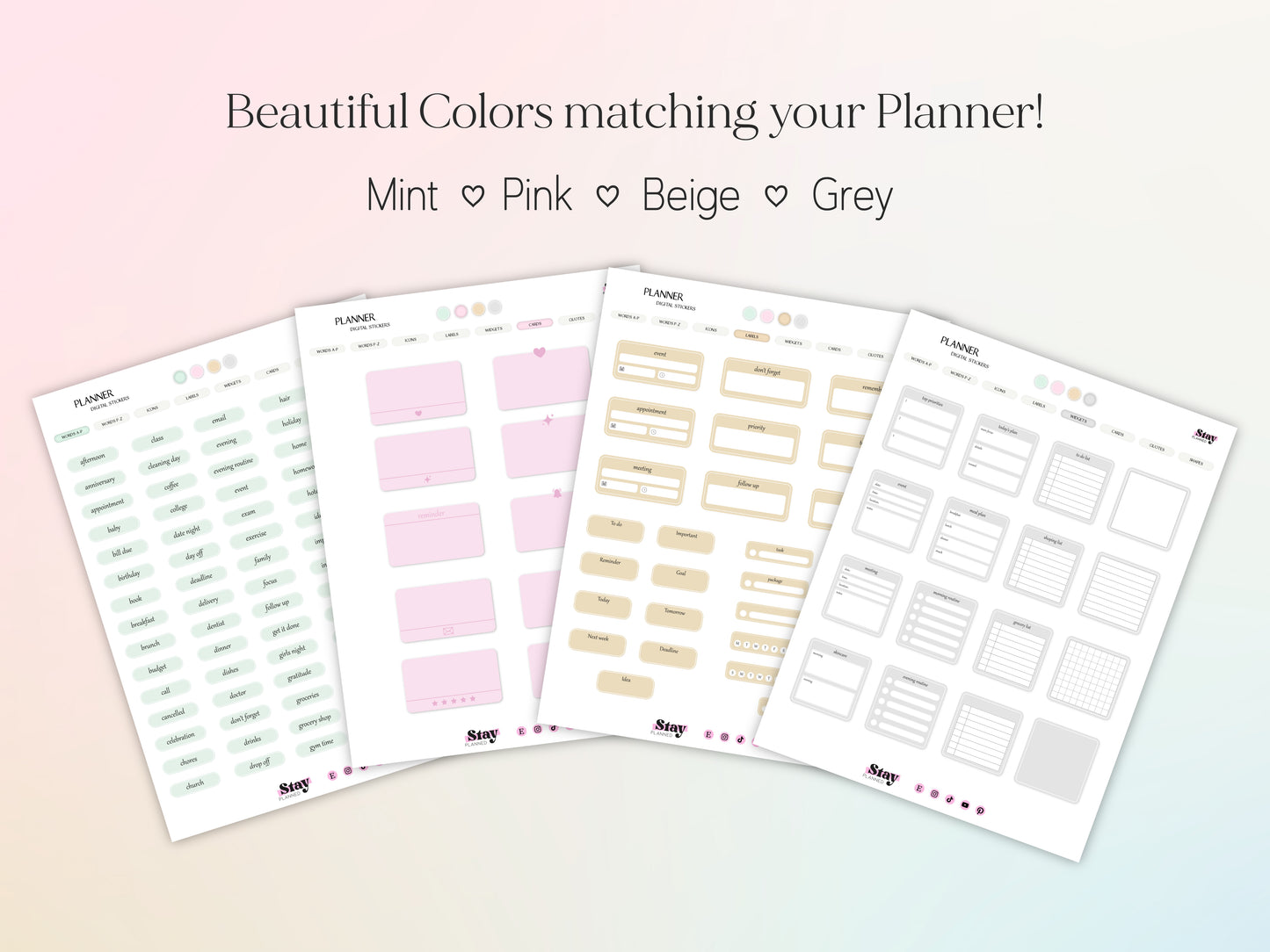 PLANNER DIGITAL STICKERS