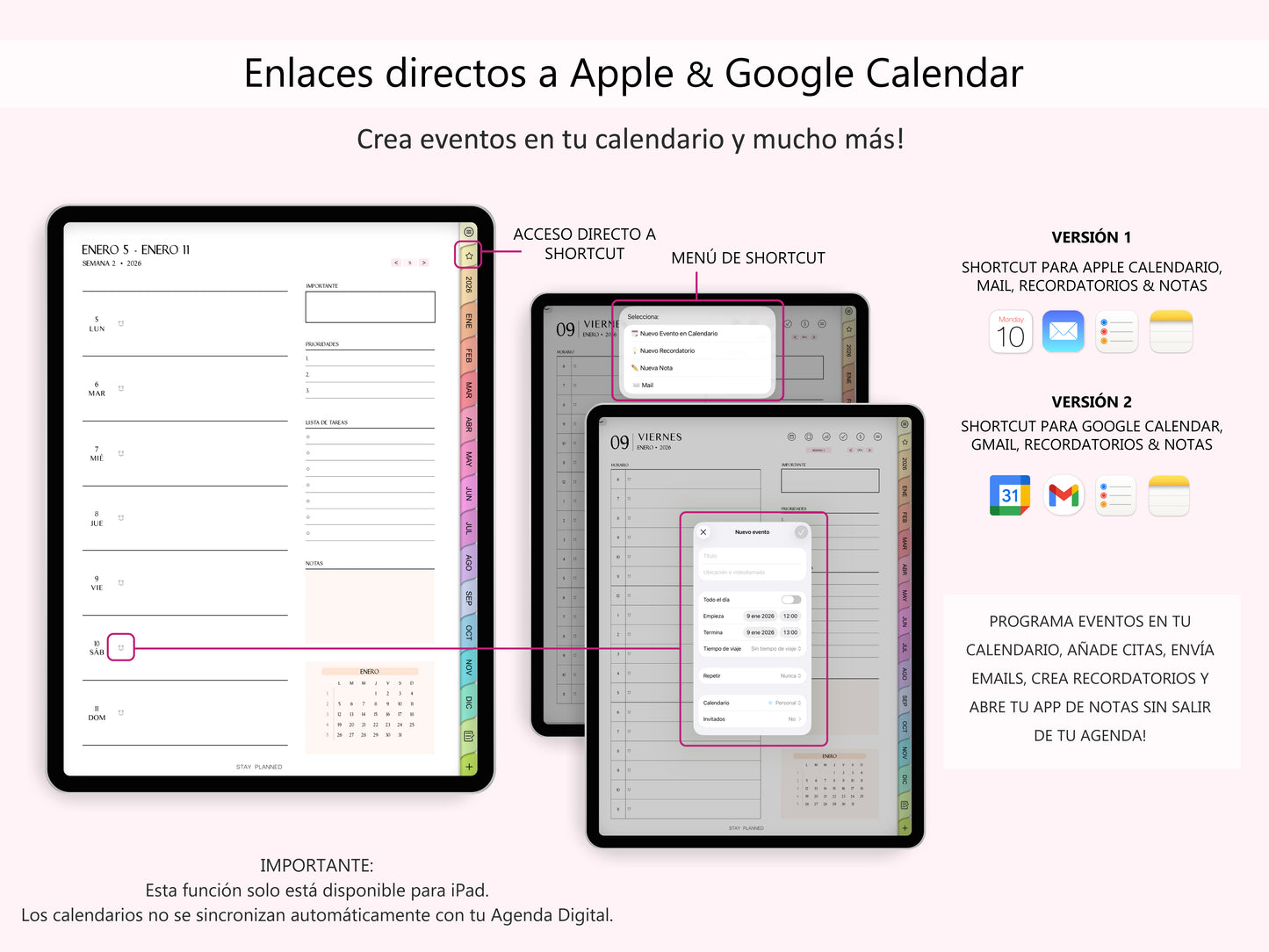 PACK Agenda Digital 2025 + 2026 (Español)