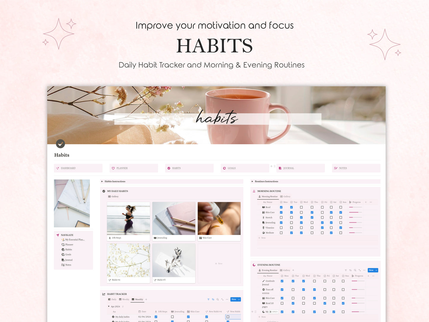 My Essential Planner ✦ Plantilla Notion ✦ Eleva tu Productividad