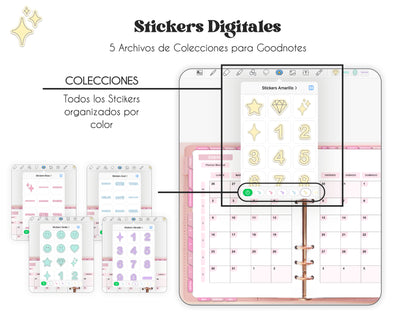 SPANISH WORDS DIGITAL STICKERS
