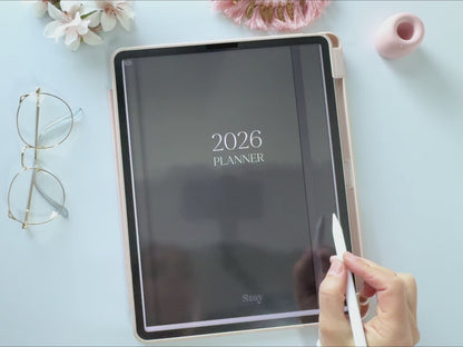 2026 Agenda Digital Modo Oscuro (Inglés)