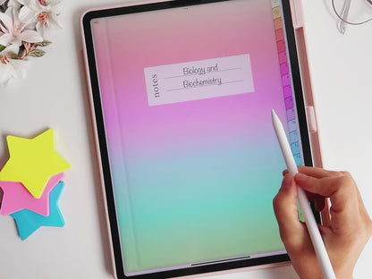 Libreta Digital 20 Secciones + Digital Stickers Notes