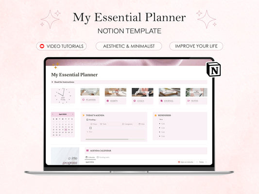 My Essential Planner ✦ Plantilla Notion ✦ Eleva tu Productividad